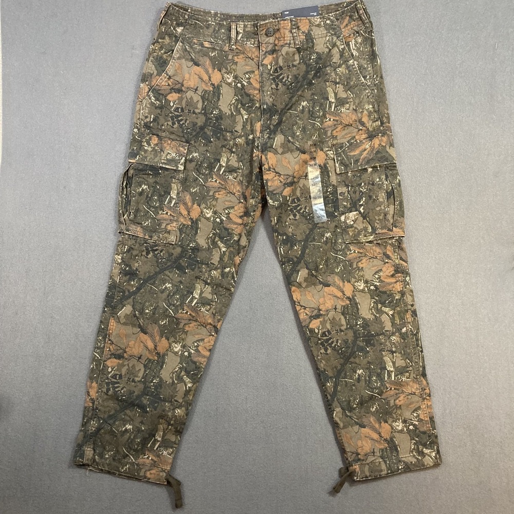American Eagle Lived-In Cargo Flex Pants Men's 32x30 Camouflage Stretch Casual